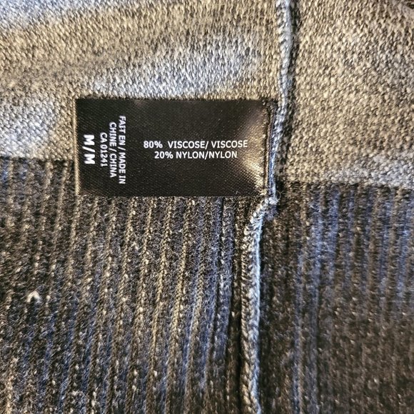 Contemporaine Exclusivite Simons Grey/Black Long Portrait Neck Sweater.Size M - Picture 9 of 9